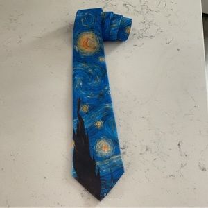 Ralph Marlin Co. Tie Vincent van Goghs, starry night, 1994 Great Condition.